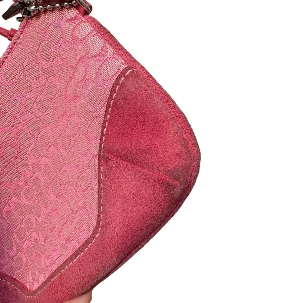 Coach vintage y2k signature soho pink wristlet wallet clutch bag